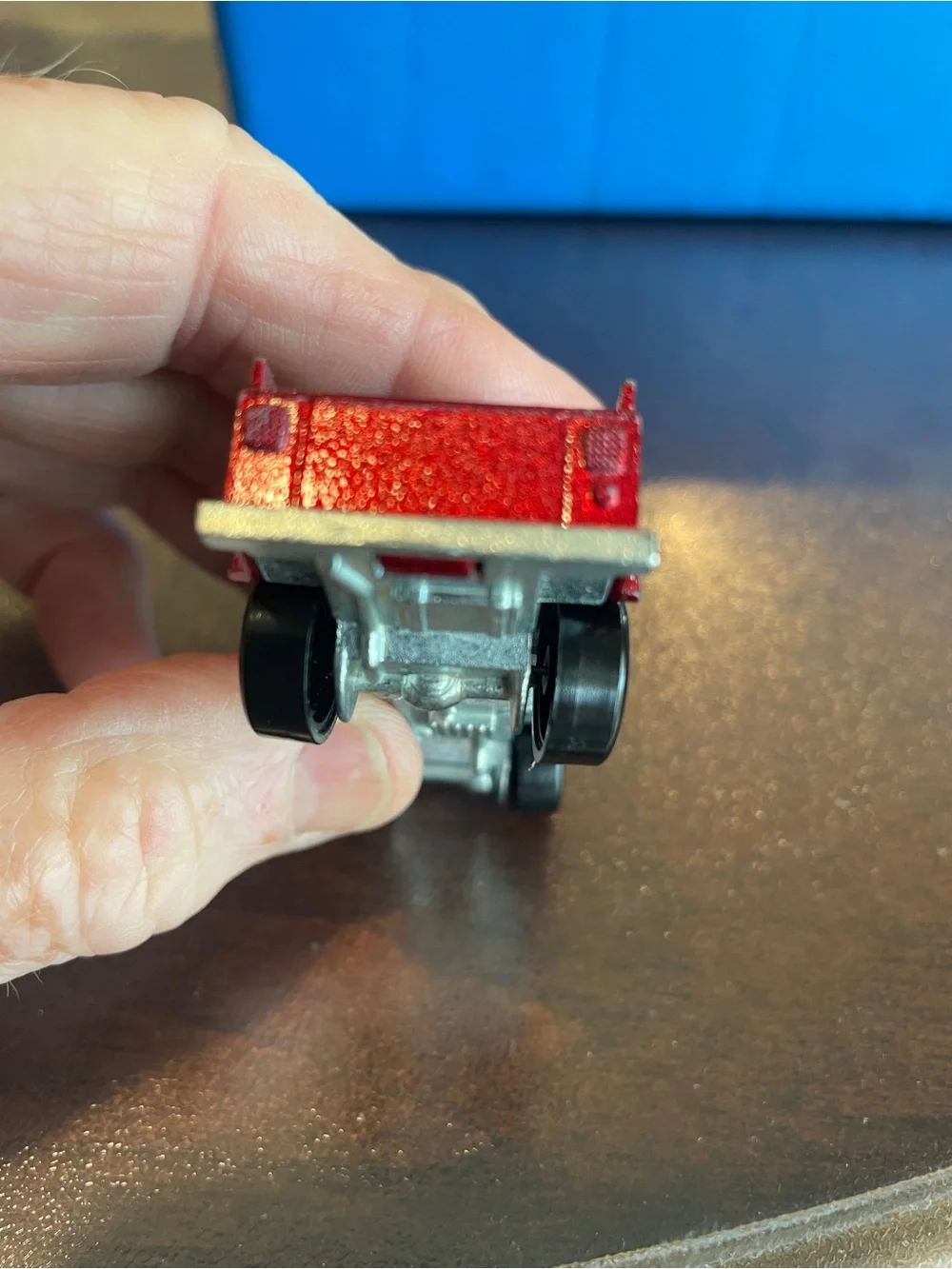 Vintage Hot Wheels 1982 Jeep Scrambler Metallic Red Truck Malaysia 2.75” Diecast